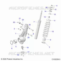 SUSPENSION, JAMBE DE FORCE AVANT