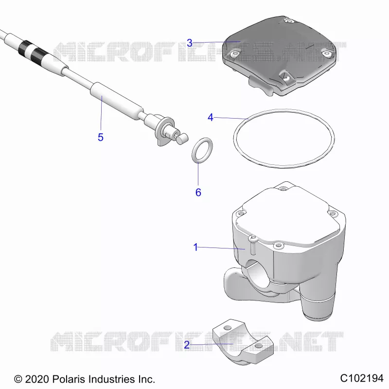DIRECTION, CONTROLS, THROTTLE ASM. AND CABLE