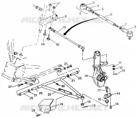 TRIANGLES SUSPENSIONS  Magnum 4x4 W968144 and  Swedish Magnum 4x4 S968144 (4936053605B009)