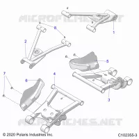 SUSPENSION ARRIERE CONTROL ARMS