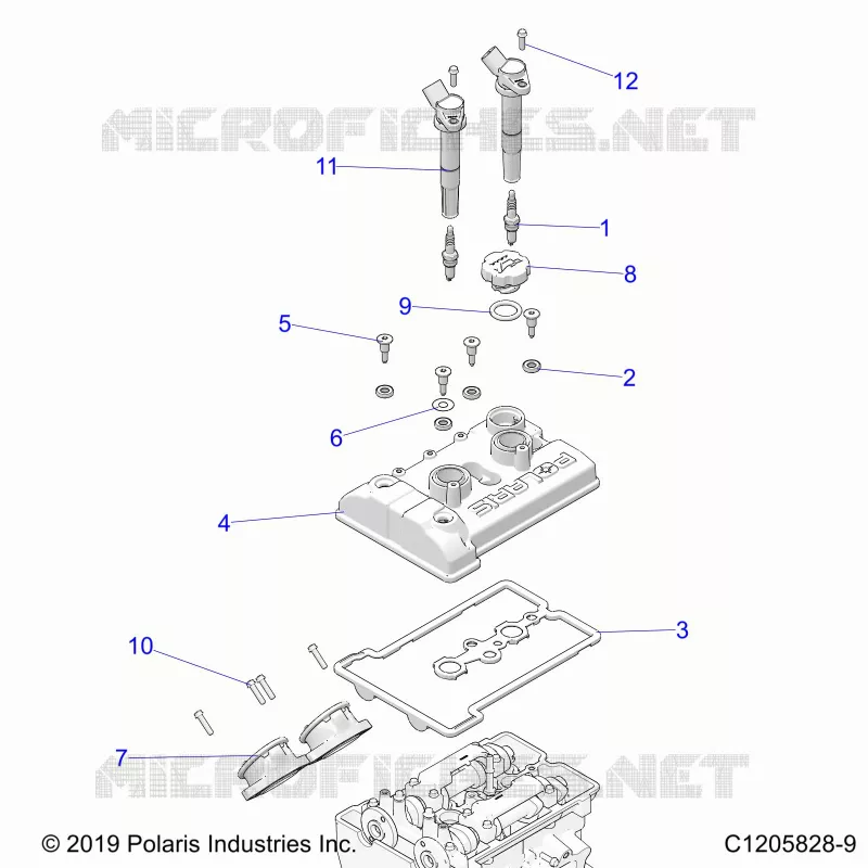 ENGINE, THROTTLE BODY AND COUVERCLE SOUPAPE