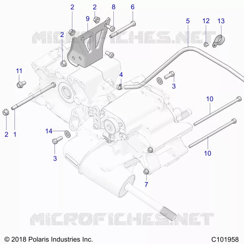 SYSTÃˆME DE TRANSMISSION, MAIN GEARCASE MOUNTING