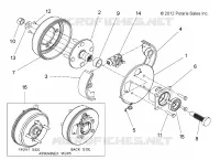 ROUES, COMPONENTS, END, LEFT REAR