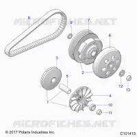 SYSTÃˆME DE TRANSMISSION, PRIMARY CLUTCH
