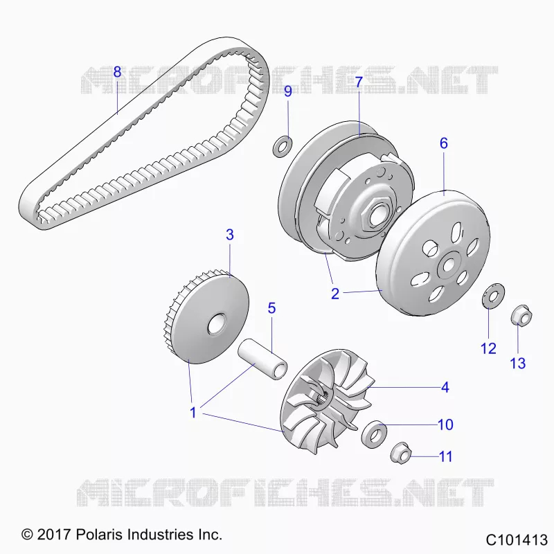 SYSTÃˆME DE TRANSMISSION, PRIMARY CLUTCH