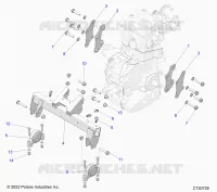 ENGINE, TRANSMISSION MOUNTING & LONG BLOCK
