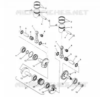 PISTON ET VILEBREQUIN SUPER SPORT 0960743 (4932183218C006)