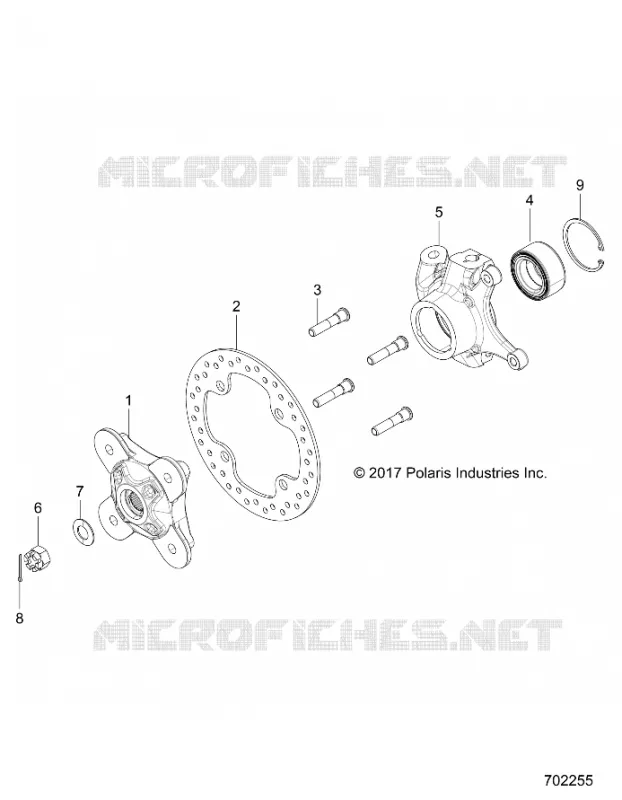 SUSPENSION AVANT CARRIER- Z18VFE99AK/AJ/AW/BK/BJ/BW/LW/K99AK/BK/M99AL (702255)