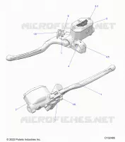 FREIN AVANT BRAKE LEVER AND MASTER CYLINDER