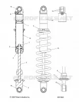 SUSPENSION, AMORTISSEUR ARRIERE TRACK MONOTUBE