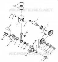 PISTON ET VILEBREQUIN 6X6 350L W938739 (4924062406042A)