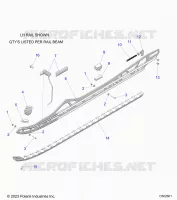 SUSPENSION, RAIL BEAM ASM, LH/RH