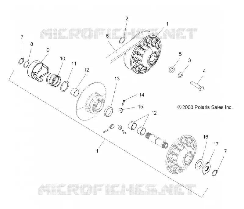 SYSTÈME DE TRANSMISSION, SECONDARY CLUTCH
