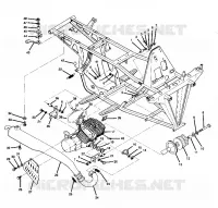 ENGINE AND SUPPORT SILENCIEUX (4914781478005A)