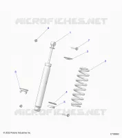 SUSPENSION, REAR SUPPORT AMORTISSEUR 