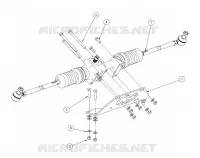 CREMAILLERE DE DIRECTION WITH ADJUSTABLE TILT COLUMN