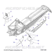 CHASSIS, PROTECTION D'EMBRAYAGE/FOOTRESTS/RUNNING BOARDS