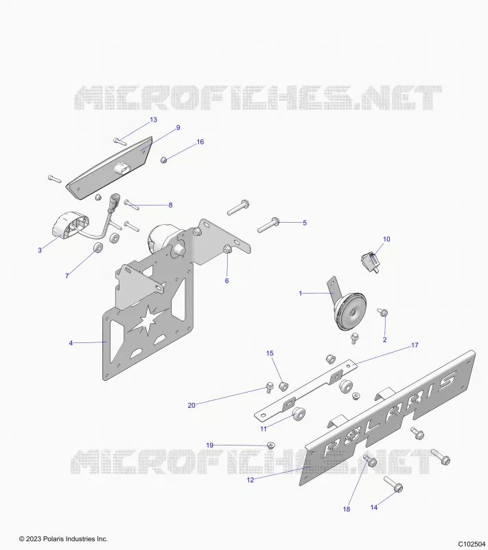 ELECTRICITE, HORN, FOG LIGHT, AND LICENSE PLATE LIGHT