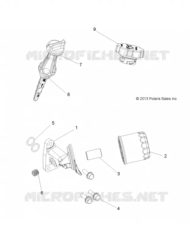 ENGINE, FILTRE A HUILE AND DIPSTICK