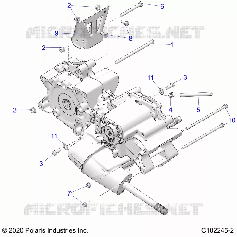 SYSTÃˆME DE TRANSMISSION, MAIN GEARCASE MOUNTING