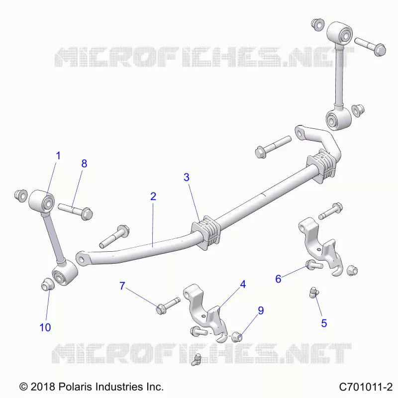 SUSPENSION, FRONT BARRE STABILISATRICE- G21GAD99AC/AW/BC/BW (C701011-2)