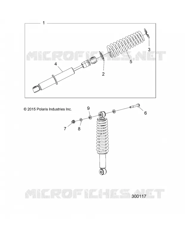 SUSPENSION, REAR, SHOCKS, LD AND HD