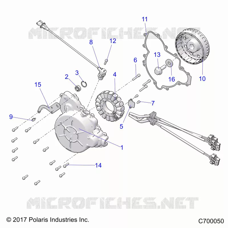 ENGINE, STATOR AND FLYROUE