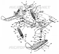 SUSPENSION AVANT AND SKI 600 XCR SP 0965677 AND EUROPEAN 600 XCR SP E965677 (4932063206B004)