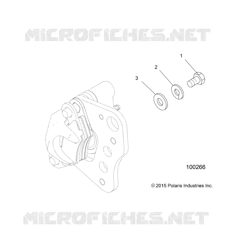 FREIN AVANT CALIPER MOUNTING