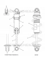 SUSPENSION, AMORTISSEUR AVANT TRACK MONOTUBE