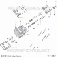 CYLINDRE HEAD, CAMS AND VALVES