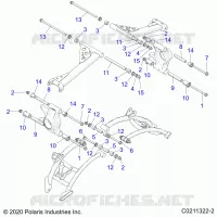 SUSPENSION ARRIERE CONTROL ARM MOUNTING