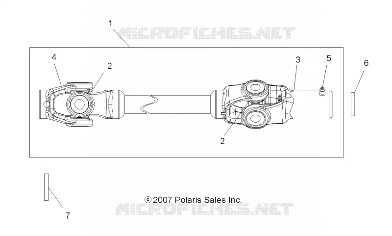 DRIVE TRAIN, FRONT ARBRE DE TRANSMISSION
