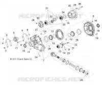 SYSTÈME DE TRANSMISSION, PONT, DIFFERENTIAL, INTERNAL COMPONENTS