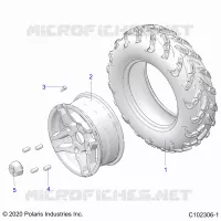 ROUES, FRONT TIRE