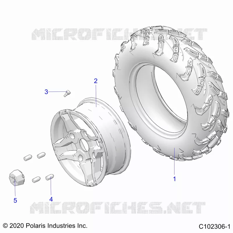 ROUES, FRONT TIRE