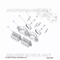 ENGINE, REED VALVE AND CORPS DE PAPILON ADAPTOR
