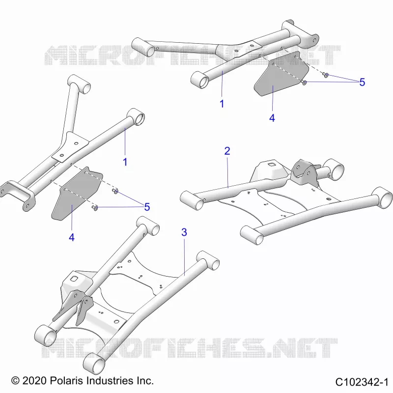 SUSPENSION ARRIERE CONTROL ARMS