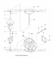 MOTEUR, CARBURATEUR, UPPER