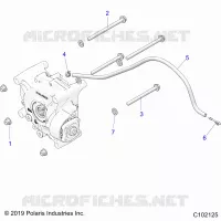 SYSTÃˆME DE TRANSMISSION, GEARCASE MOUNTING, REAR