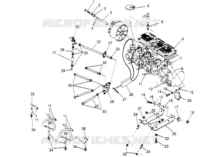 SUPPORT MOTEUR 600 XCR 0951676 (4929132913C002)