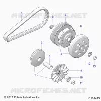 SYSTÃˆME DE TRANSMISSION, PRIMARY CLUTCH