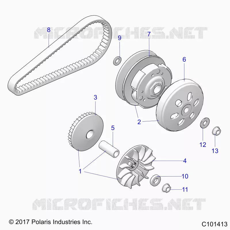 SYSTÃˆME DE TRANSMISSION, PRIMARY CLUTCH
