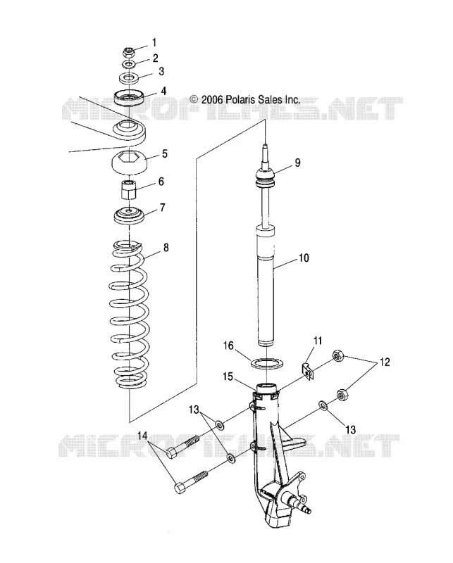 SUSPENSION, SUPPORT AVANT
