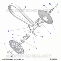 SYSTÃˆME DE TRANSMISSION, SECONDARY CLUTCH