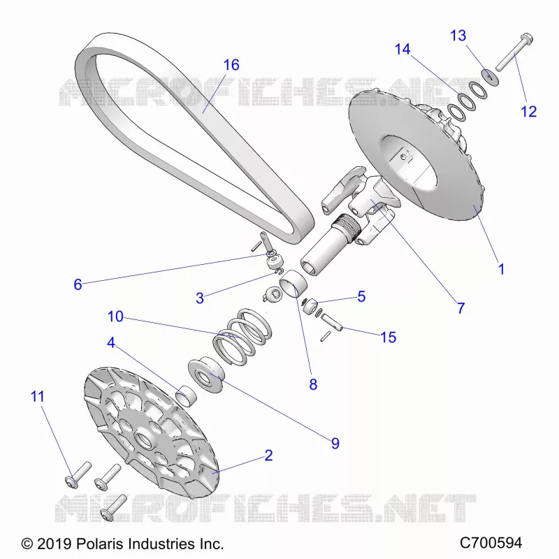 SYSTÃˆME DE TRANSMISSION, SECONDARY CLUTCH