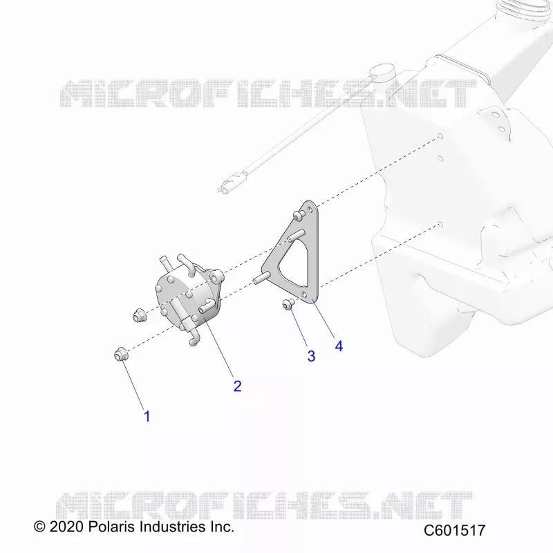 SYSTÃˆME D'ALIMENTATION, FUEL PUMP MOUNTING