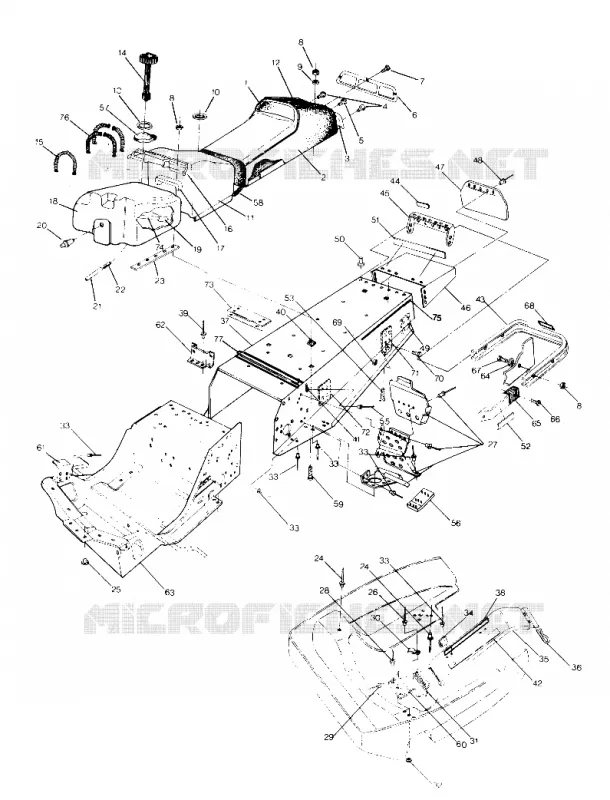 CHASSIS AND SIEGE 650 AND 650 SKS (4919261926001A)