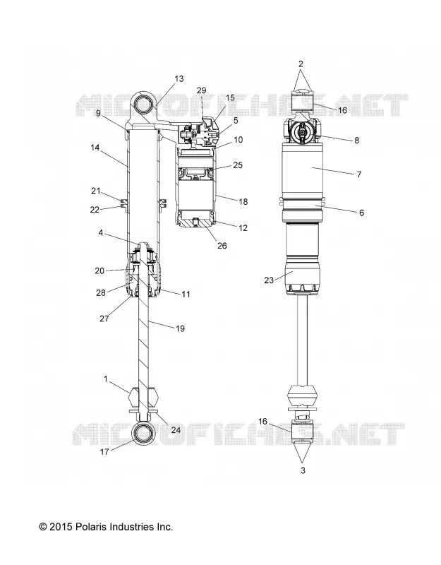 SUSPENSION, AMORTISSEUR IFS (7044388)