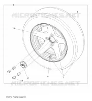 ROUES, OPTIONS, ROUE, 14 INCH STREET ALUMINUM RIM, US